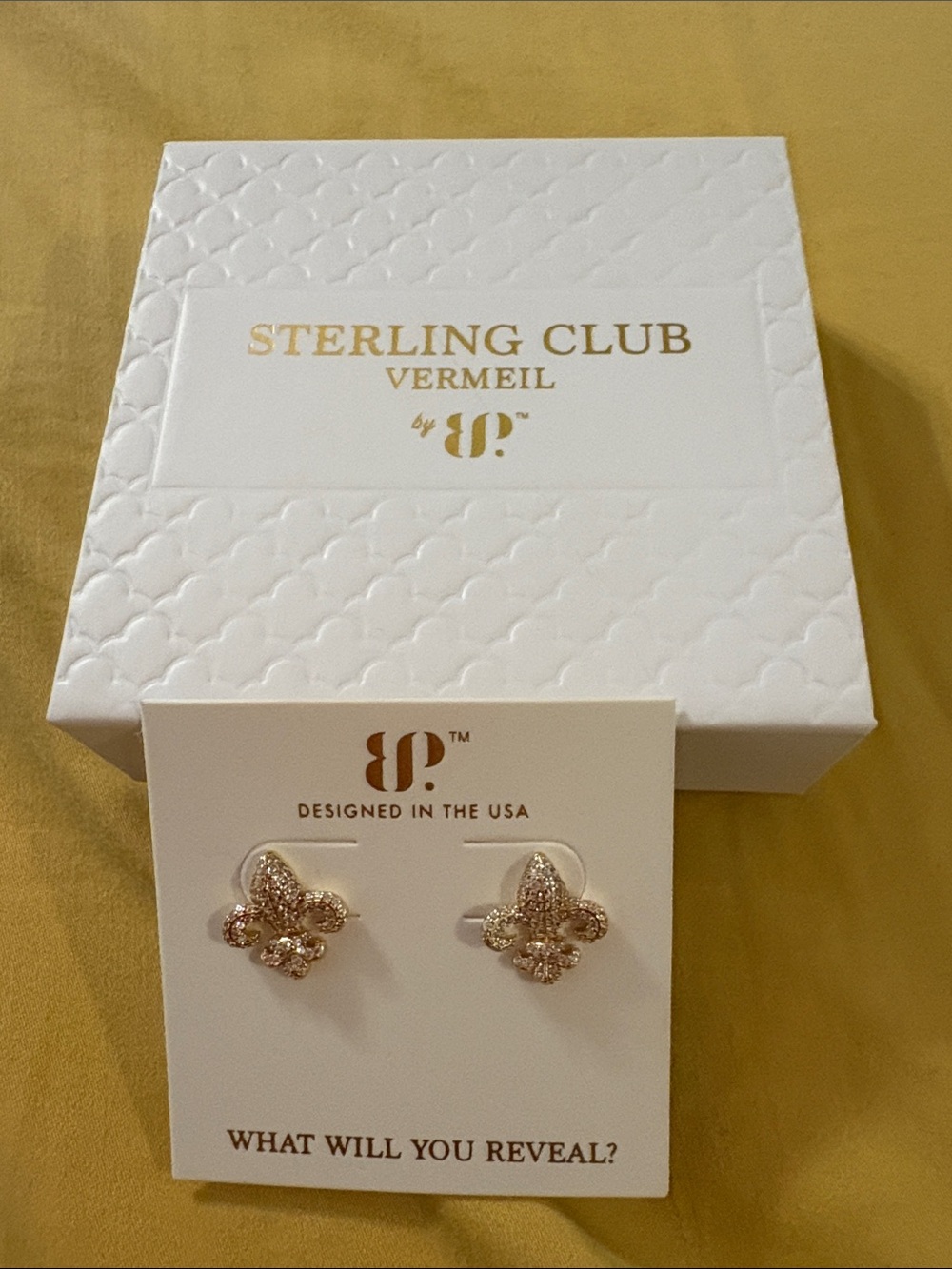 Sterling Club Vermeil Rose Gold Butterfly Stud Earrings